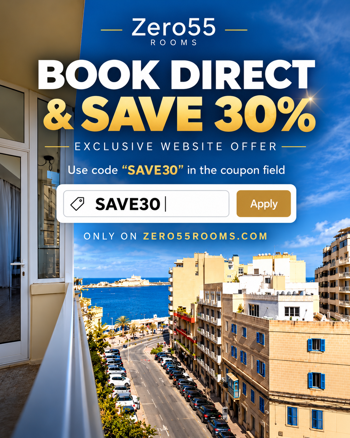 Sliema Penthouse 3 Ensuite Bedrooms Seaview - Zero55