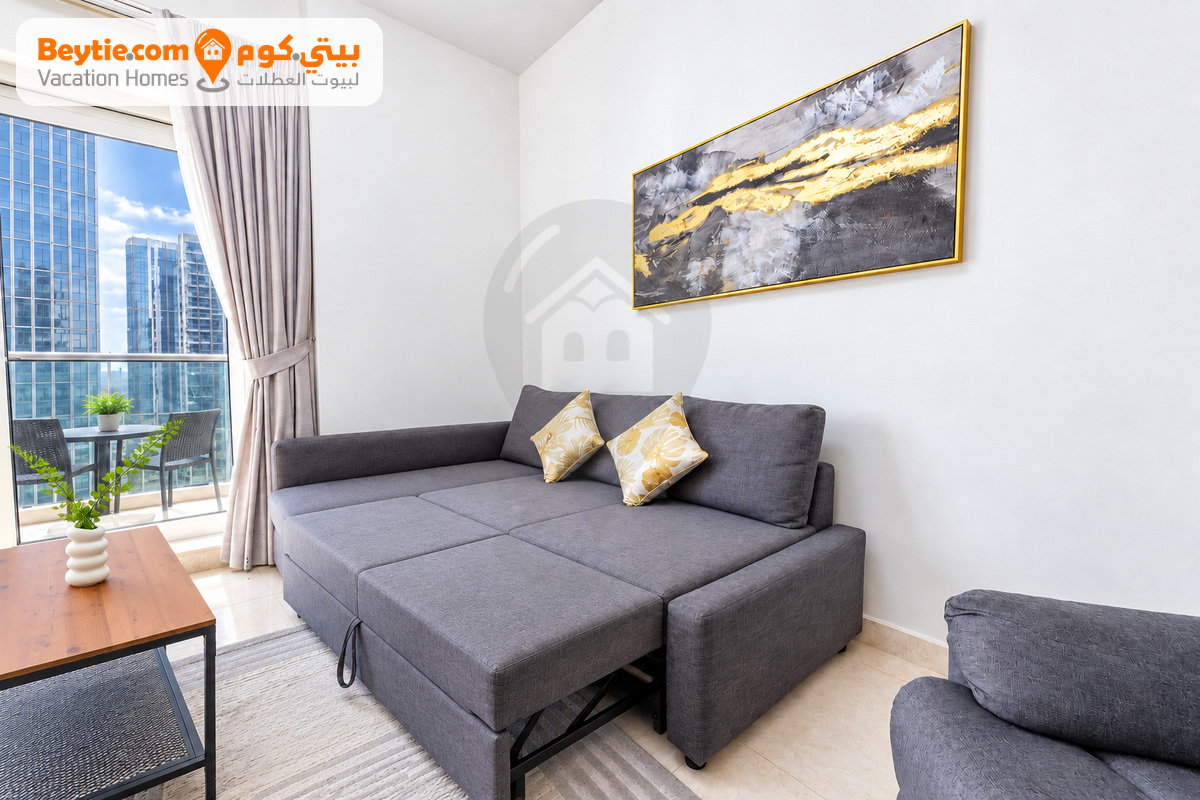 A Bright Fully Furnished 1 Bedroom in Safeer Tower-1
