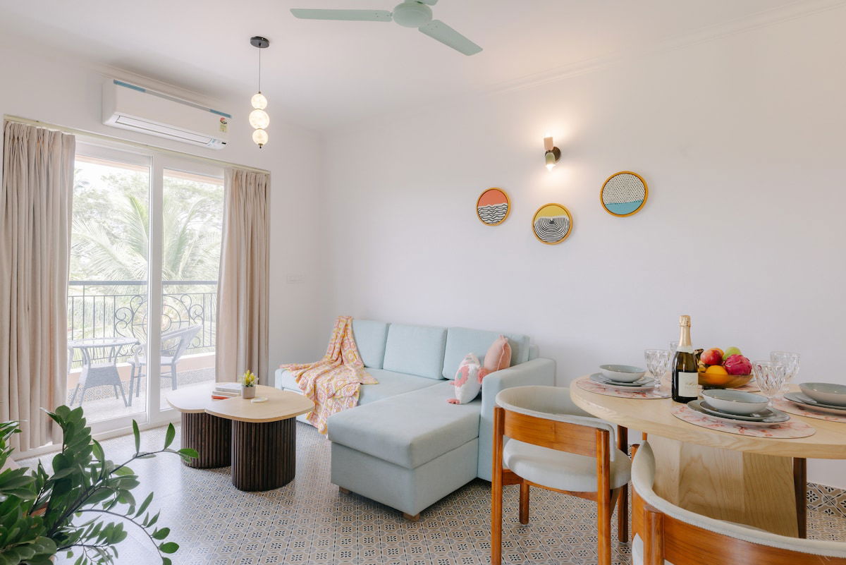 The Blue Nook, a premium 1BHK suite by Da Alohas