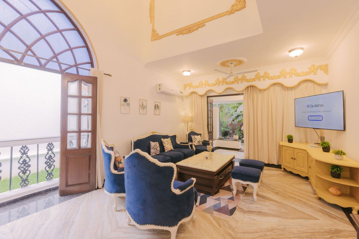 Arpora Lagoon Villa 3BR by Da Alohas /w Restaurant