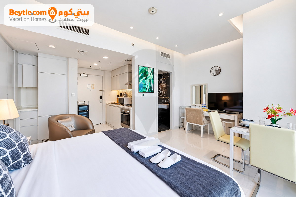 An Cozy Furnished Studio in The Vogue,  Business Bay