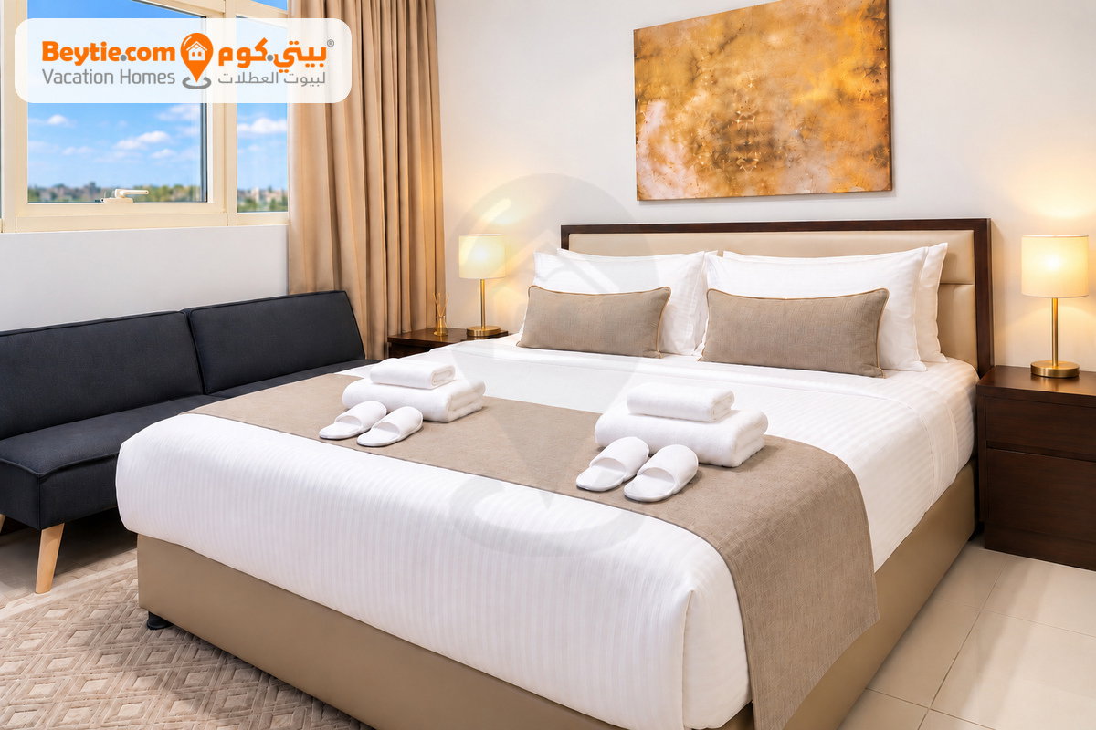 A Cozy Furnished Studio with Balcony in Ghalia By Damac, JVC
