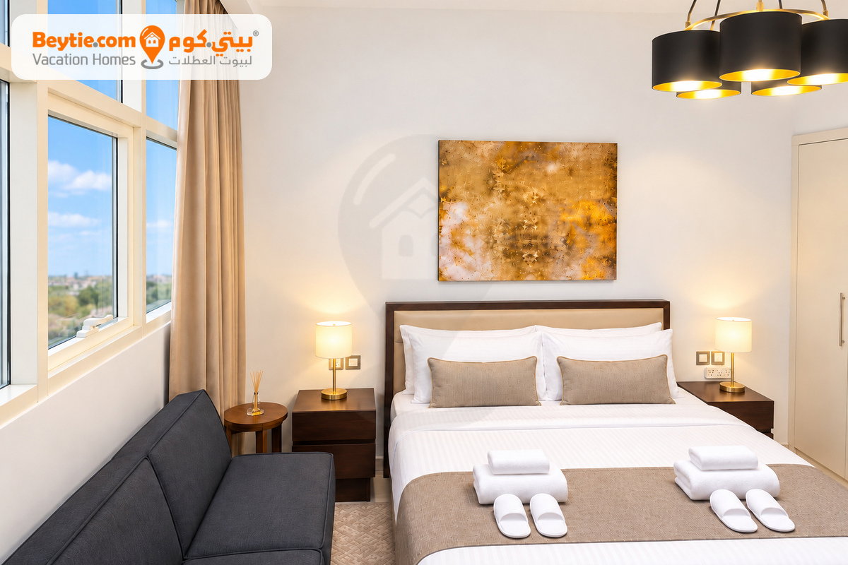 A Cozy Furnished Studio with Balcony in Ghalia By Damac, JVC